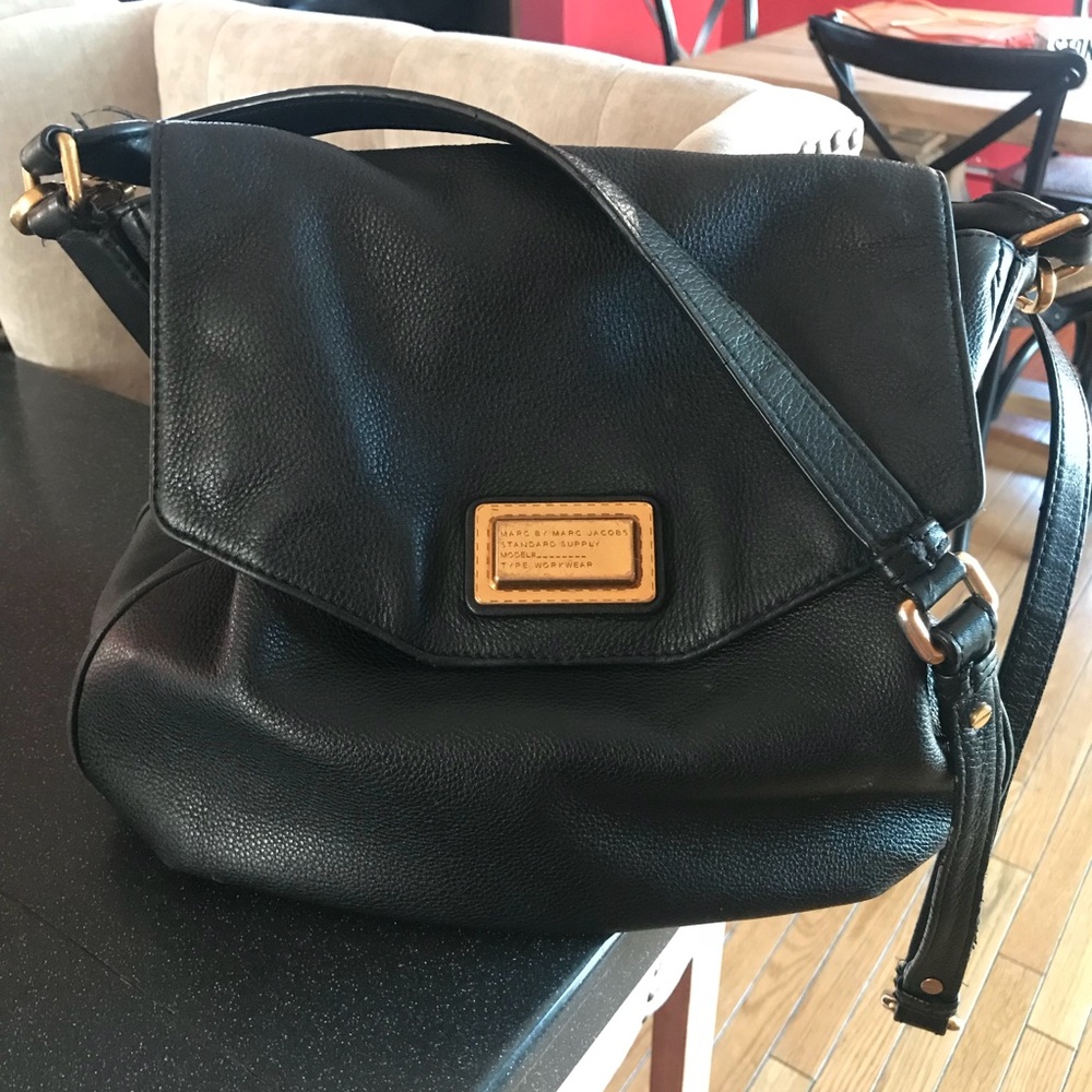 Marc Jacobs Black Leather & Shoulder Bag